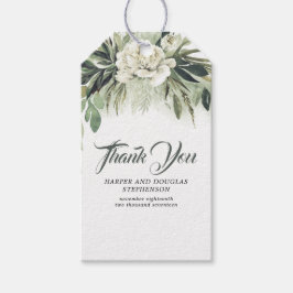 Etiqueta Para Presente Casamento Greenery Botanical Garland