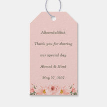 Casamento Islâmico Floral Rosa Bege Elegante