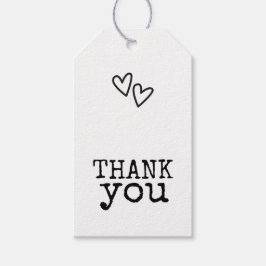 Etiqueta Para Presente Casamento Minimalista da Tipografia da Máquina de