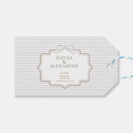 Etiqueta Para Presente Casamento Minimalista Elegante