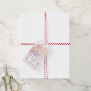 Etiqueta Para Presente Casamento Moderno Da Seda Transparente Obrigado