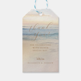 Etiqueta Para Presente Casamento na Praia de Destino 