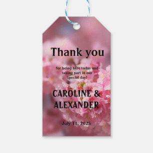 Etiqueta Para Presente Casamento natural de Sakura, florescente cerejeira