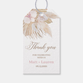 Etiqueta Para Presente Casamento Pampas Grass