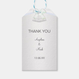 Etiqueta Para Presente Casamento Prata Branco