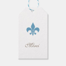 Casamento Regency French Blue Fleur de Lis Merci