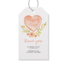 Casamento Romântico de Coração Floral de Watercolo