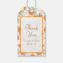 Etiqueta Para Presente Casamento Rosa Laranja