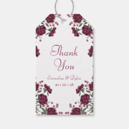 Etiqueta Para Presente Casamento Rosa Marrom