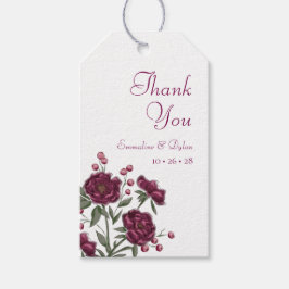 Etiqueta Para Presente Casamento Rosa Marrom