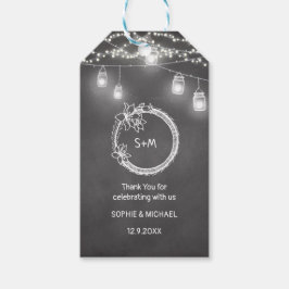 Etiqueta Para Presente Casamento Russo Branco Negro Mason Jar