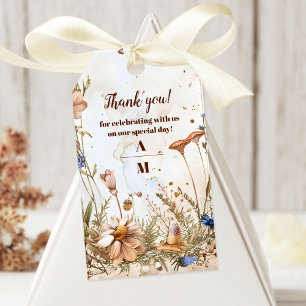 Etiqueta Para Presente Casamento Rustic Watercolor Woodland