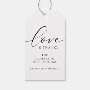 Etiqueta Para Presente Casamento Simples Moderno e Elegante