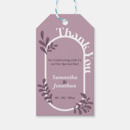 Etiqueta Para Presente Casamento Simples Rosa Rococo