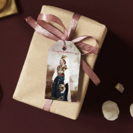 Etiqueta Para Presente Casamento Tradicional Sueco Antigo de Dalecarlia