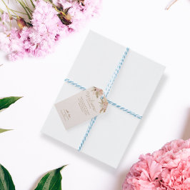 Etiqueta Para Presente Casamento Tropical de Boho Moderno Exótico