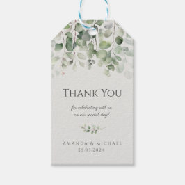 Etiqueta Para Presente Casamento Verde Eucalyptus Sage Muito Obrigado