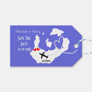 Etiqueta Para Presente Casamentos No Exterior De Santorini Salvar A Data