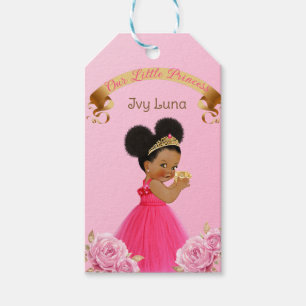 Etiqueta Para Presente Castelo Real Princesa Carruagem Rosa Dourado Menin