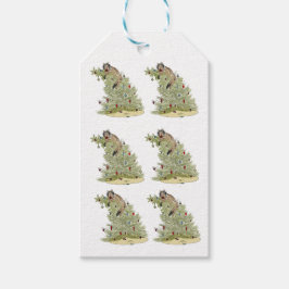 ETIQUETA PARA PRESENTE CAT CHRISTMAS TREE