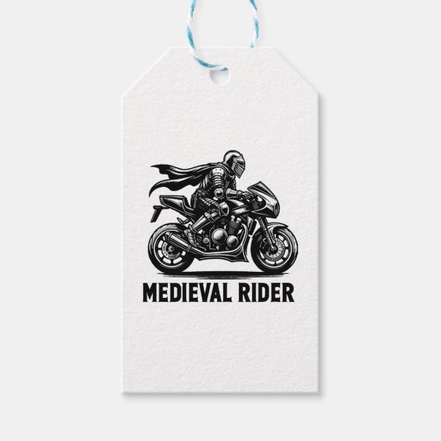 Etiqueta Para Presente Cavaleiro medieval (Frente)