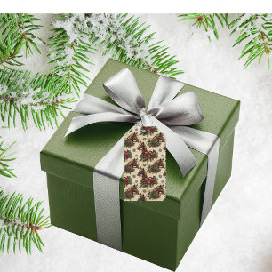 Etiqueta Para Presente Cavalos de Natal do País