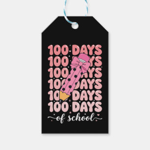 Etiqueta Para Presente celebração de 100 dias de escola