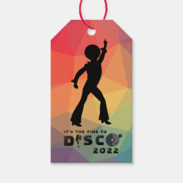 Etiqueta Para Presente Celebração de multicores do piso de dança de Disco