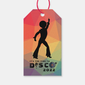 Etiqueta Para Presente Celebração de multicores do piso de dança de Disco