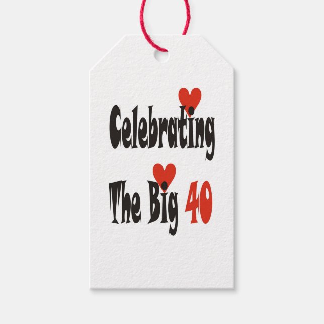 Etiqueta Para Presente Celebrando Os 40 Grandes (Frente)