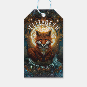 Etiqueta Para Presente Célula de Histórias Infantis Inspirada na Raposa A