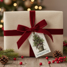 Cesta de Árvore de Natal russa "Embrulhada na Aleg