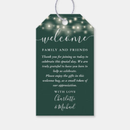 Etiqueta Para Presente Cesta de Boas-Vindas de Presente de Casamento Emer