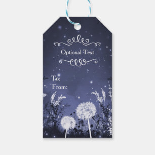 Etiqueta Para Presente Céu Encantado do Crepúsculo Estrelas & Casamento d