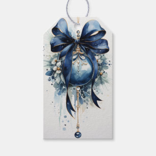 Etiqueta Para Presente Céus de Sapphire: tons de azul