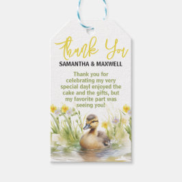 Etiqueta Para Presente Chá Adorável de Duck Baby Boy