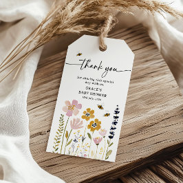 Etiqueta Para Presente Chá de Bebê Boho Abelha Mel