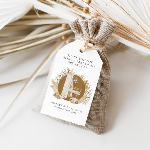 Etiqueta Para Presente Chá de Bebê Boho Florais