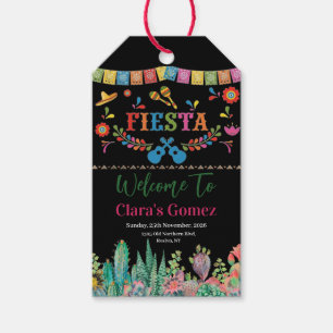Etiqueta Para Presente Chá de Bebê de Noiva Floral Colorido de Cacto Fies