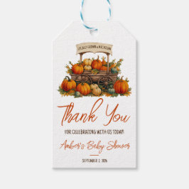 Etiqueta Para Presente Chá de Bebê do Mercado de Produtores de Abóbora Lo