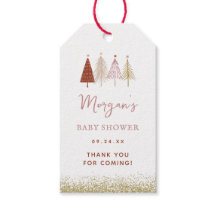 Chá de Bebê Menina Inverno Árvore de Natal