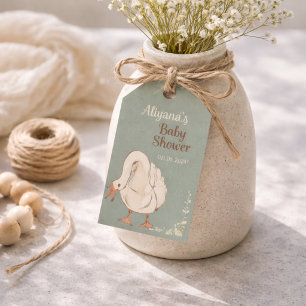 Etiqueta Para Presente Chá de Bebê Personalizado Boho Silly Goose
