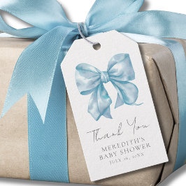 Etiqueta Para Presente Chá de fraldas Arco azul