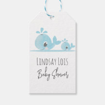 Chá de fraldas de baleia de baleia de mãe branca