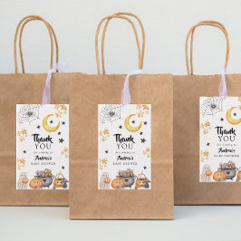 Etiqueta Para Presente Chá de fraldas de Boo Halloween
