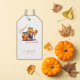 Etiqueta Para Presente Chá de fraldas de coquetéis do Halloween