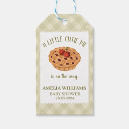 Etiqueta Para Presente Chá de fraldas de queda de torta de água