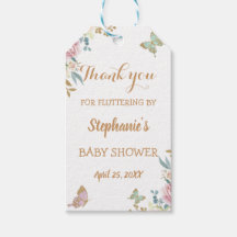 Chá de fraldas de Rosa de borboleta Dourada com br