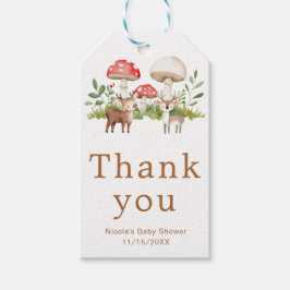 Etiqueta Para Presente Chá de fraldas de Veado da Madeira