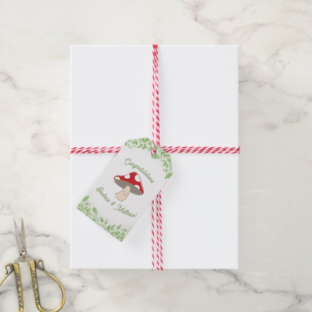 Etiqueta Para Presente Chá de fraldas do banheiro (Com cordão)